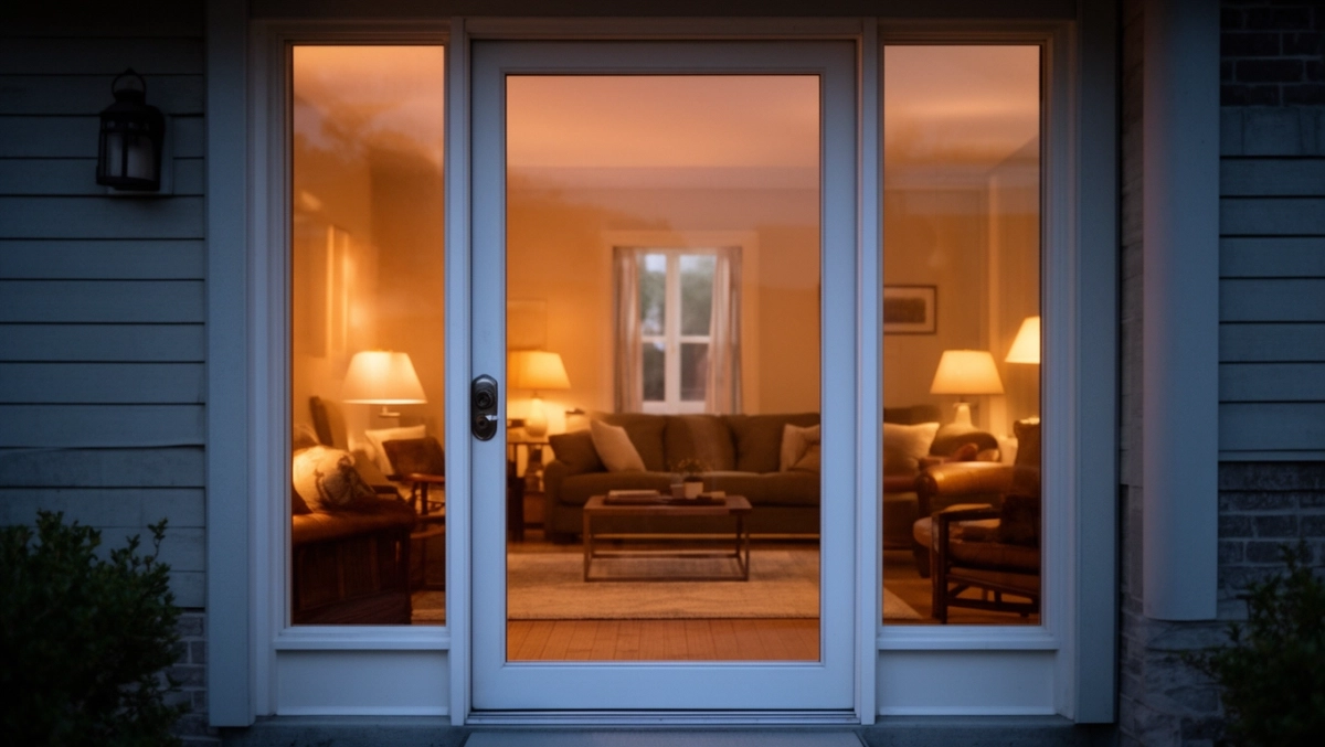 Jak zasłonić szybę w drzwiach wejściowych