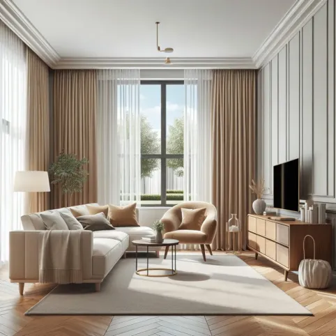 Jakie Zasłony Do Białych Ścian I Brązowych Mebli